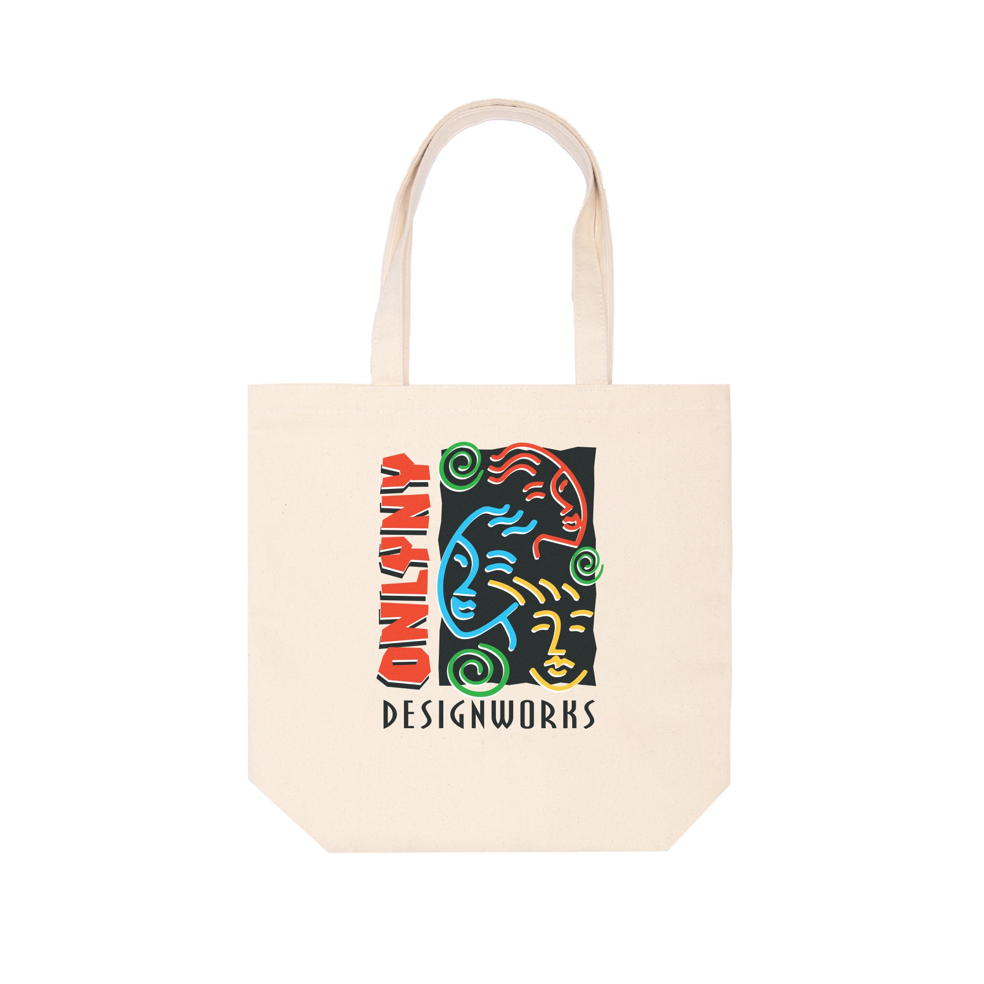 Only NY Design Works Canvas Tote Bag - Durable & Stylish for Shopping, Beach, Work & Travel | Eco-Friendly Reusable Grocery Bag