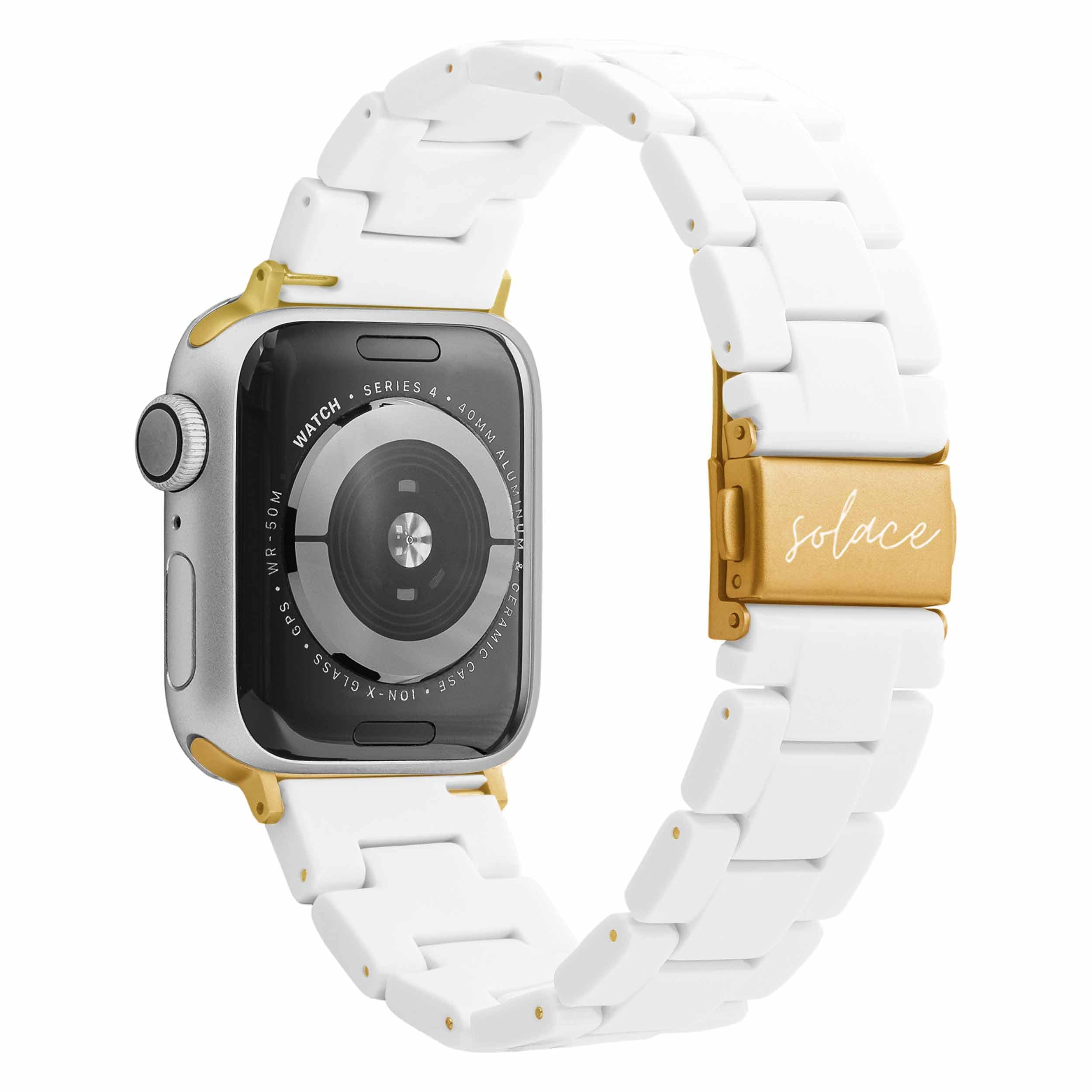 Solace Bands Lightweight Durable Apple Watch Band - Universal Fit for Women & Men, Compatible with iWatch 38mm 40mm 41mm 42mm 44mm 45mm 49mm Ultra, SE & Series 1-10 (Matte Solid) | Perfect for Workouts, Daily Wear & Fashion Accessories