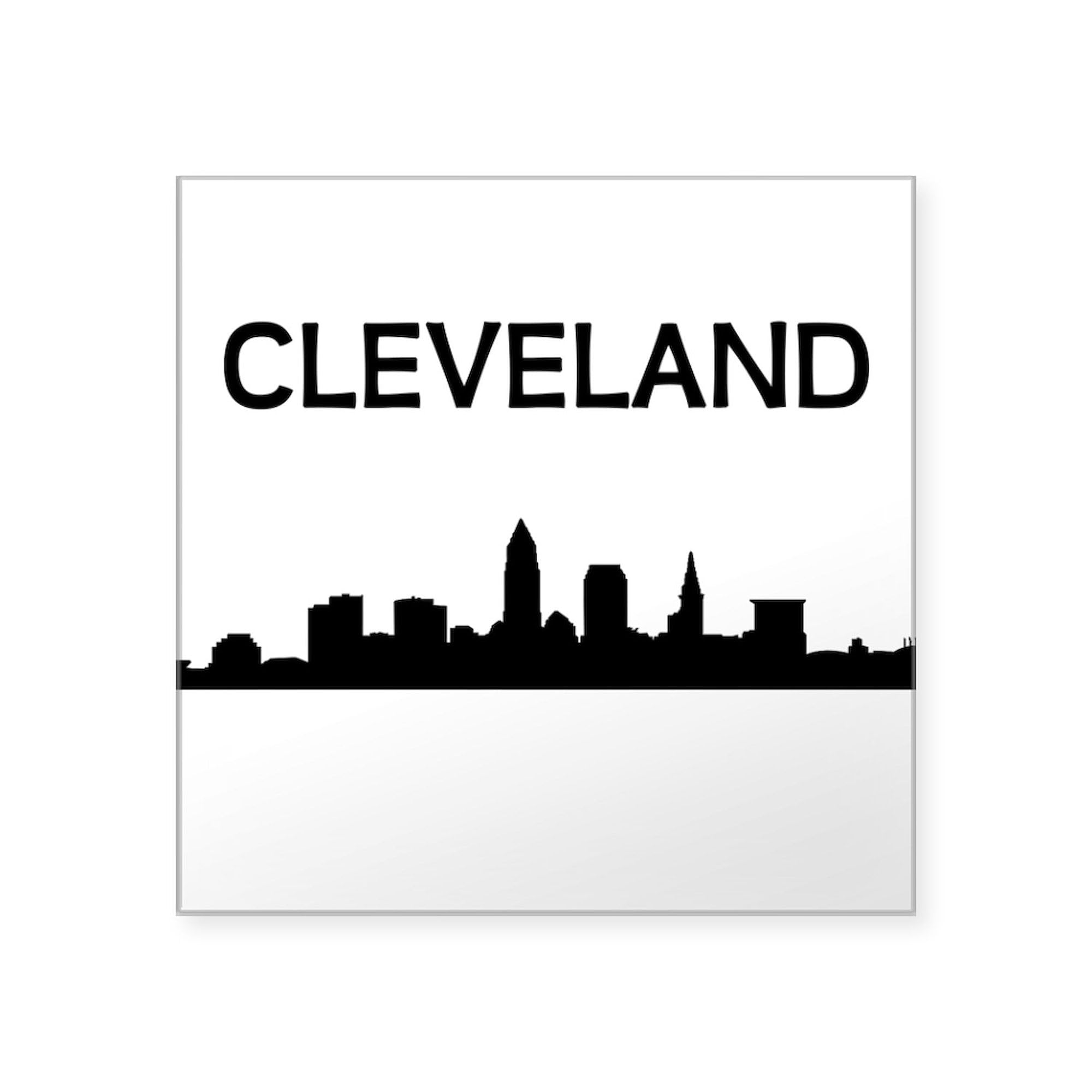 Cleveland Car Bumper Sticker Decal - Durable & Weatherproof for Cars