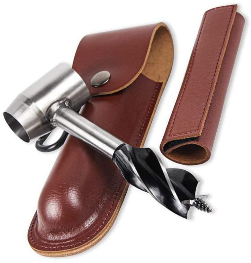 Bushcraft Hand Auger Wrench - Survival Tool for Wood Drilling, Hole Making & Settler Needs | Multi-Functional Wood Auger Drill Bit for Camping, DIY Projects & Outdoor Adventures