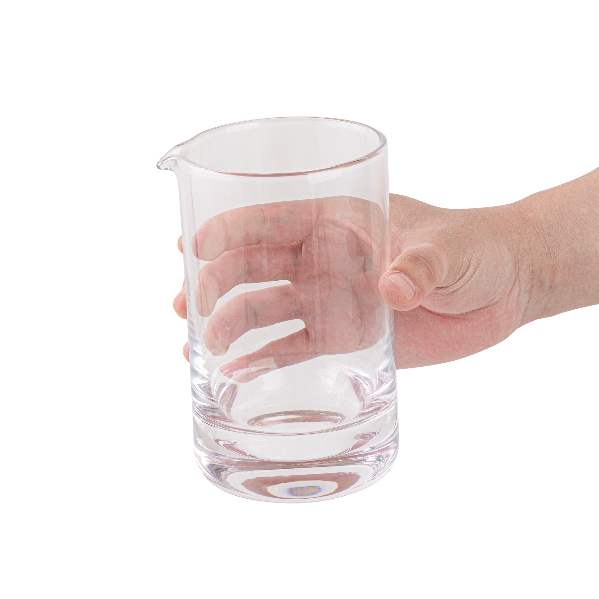 Premium 17 oz Hand Blown Crystal Cocktail Mixing Glass - Bar Lux Elegant Mixology Tool for Home & Professional Bartenders - Perfect for Crafting Martinis, Old Fashioned & Cocktail Parties