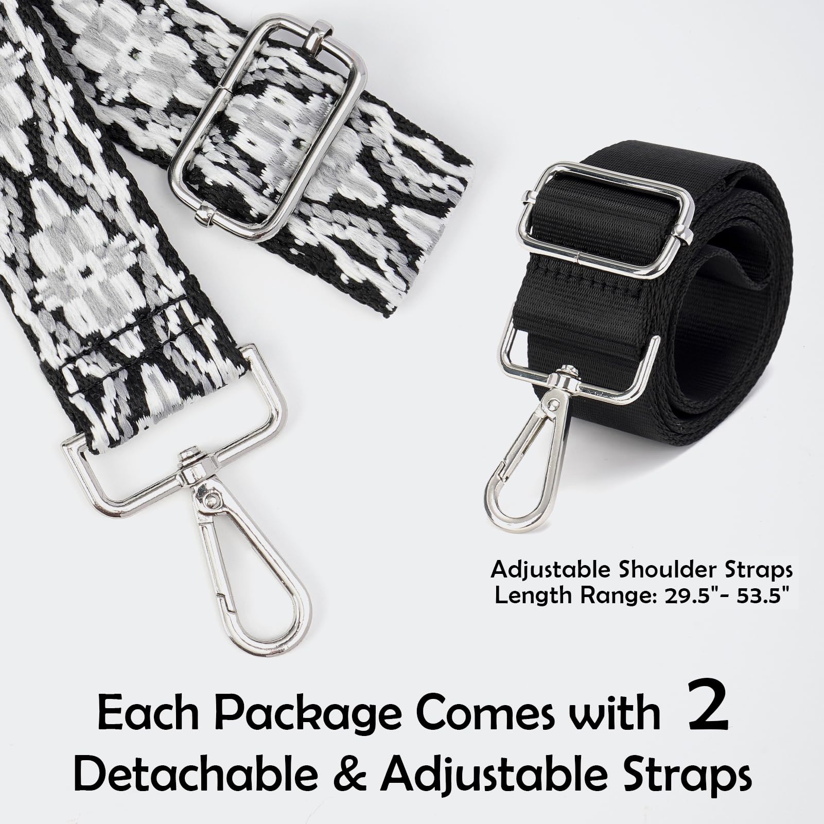 Clear Crossbody Bags for Women with 2 Extra-Long Straps & 4 Pockets - Perfect for Concerts, Festivals, Travel and Everyday Use