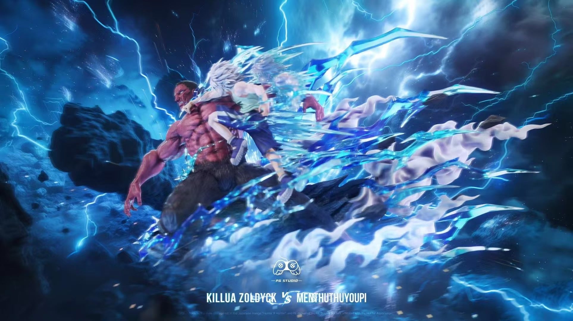 PG Studio Killua vs Menthuthuyoupi Anime Action Figure - Hunter x Hunter Collectible Figurine for Display, Gifts, and Anime Fans