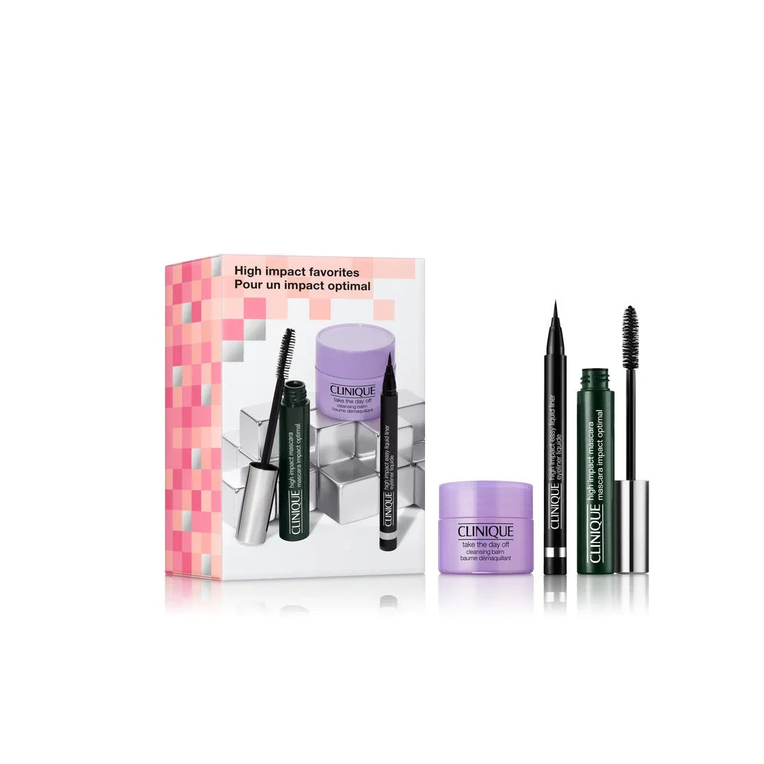 Clinique High Impact Mascara Set - Volumizing & Lengthening Mascara for Dramatic Lashes | Perfect for Everyday Wear & Special Occasions