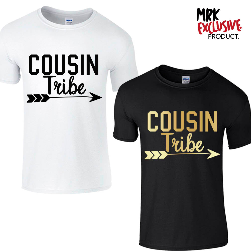 Cousin Tribe Men's Graphic T-Shirts - MRK X Collection | Comfortable Cotton Tees for Casual Wear & Street Style