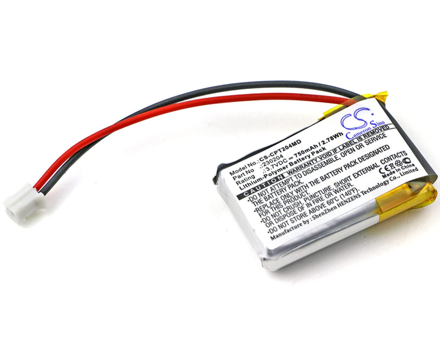 VINTRONS CELLTREAT 230204 Replacement Battery for CELLTREAT Pipet Controller - Compatible with Laboratory Pipettes, Perfect for Scientific Research & Medical Labs