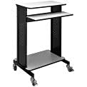 Global Industrial Mobile Computer Workstation with Adjustable Keyboard & Mouse Tray, 46