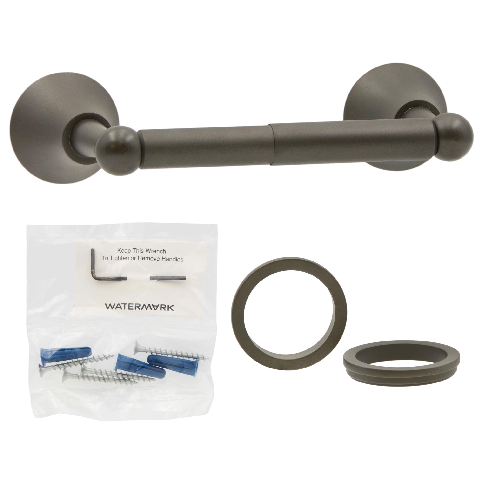Sarah Collection Double Mounted Toilet Paper Holder in Rustica Brass - Elegant Bathroom Accessory for Modern Homes & Luxury Hotels
