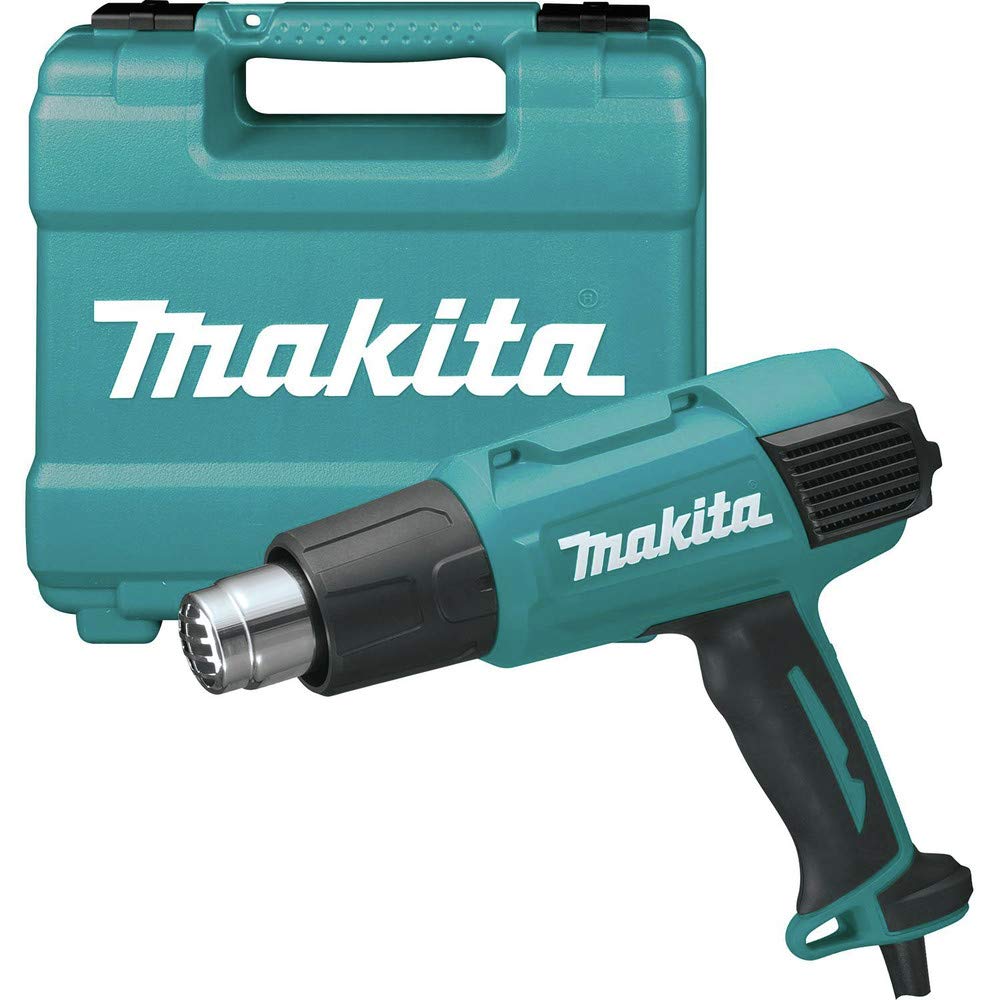 Makita HG6031VK Variable Temperature Heat Gun 1800W - Professional Hot Air Gun for Paint Stripping, Shrink Wrapping, Thawing Pipes, DIY Crafts & Home Repairs
