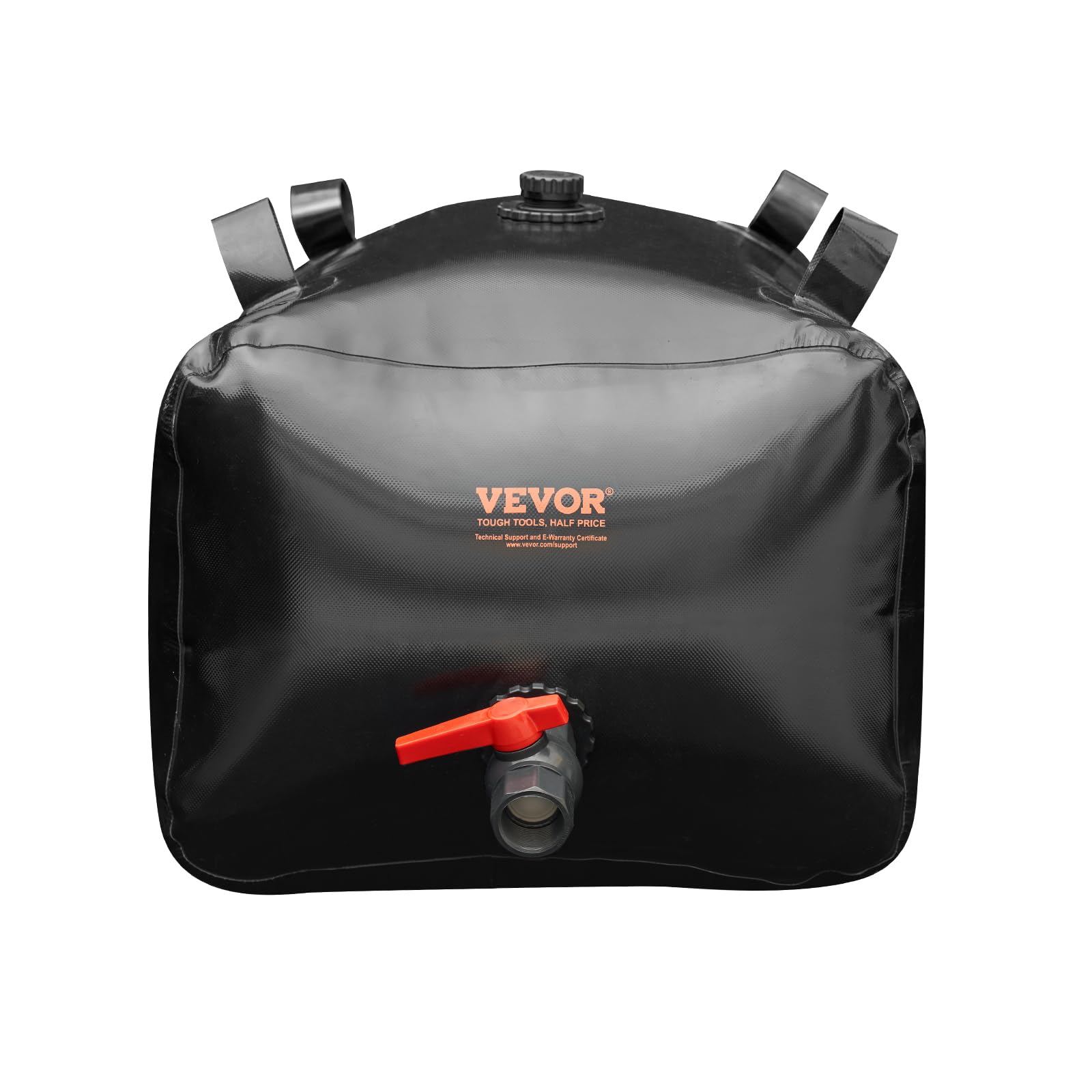 VEVOR 240L/63.4 Gallon Portable Water Storage Bladder - Heavy Duty 1000D PVC Collapsible Water Tank for RV, Camping, Emergency & Fire Prevention | Outdoor, Survival & Disaster Preparedness Essential