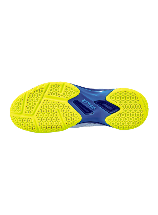 Yonex Power Cushion 50 Unisex Badminton Shoes - White/Blue - Lightweight Comfort for Indoor Court Sports & Training