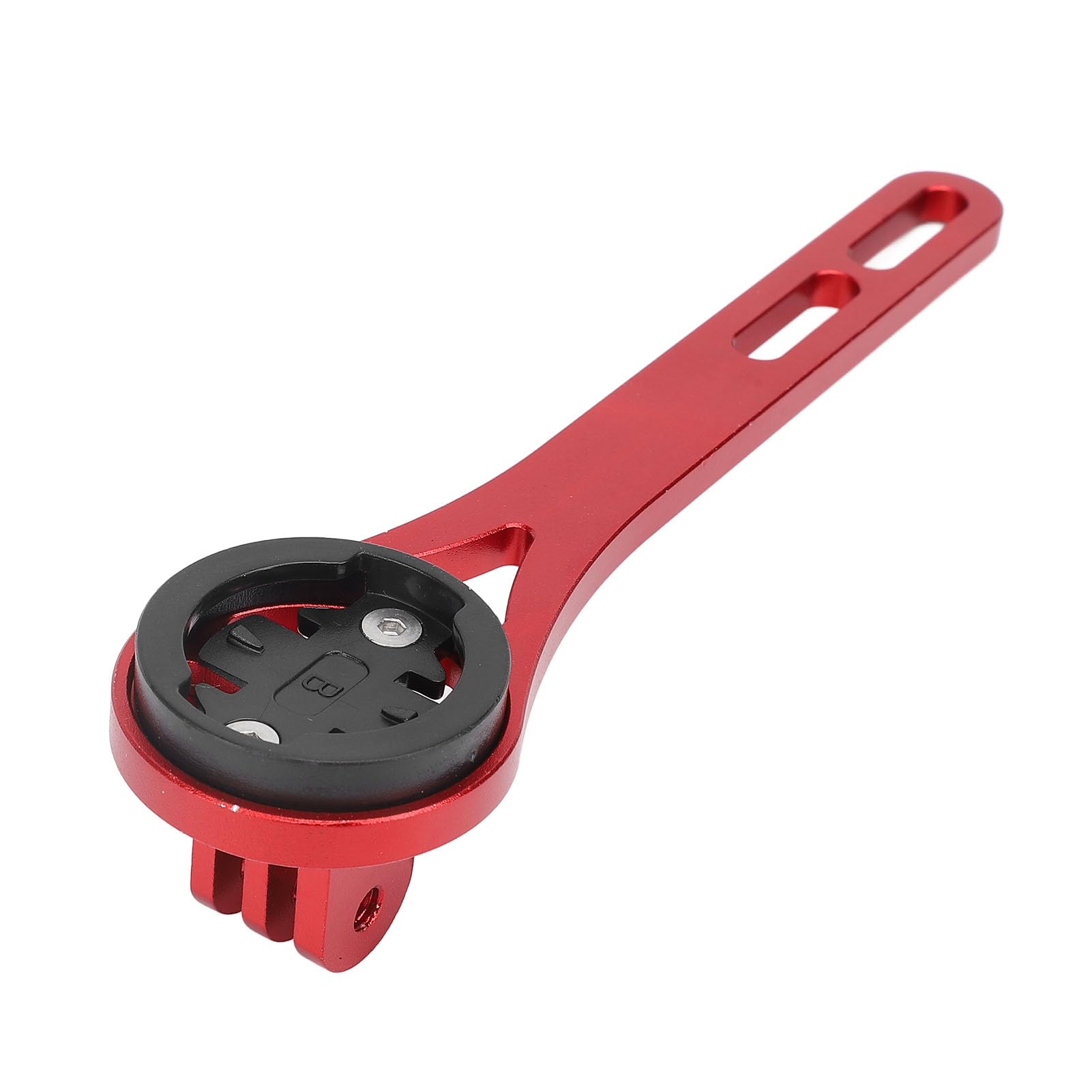Bike Computer Mount - Universal Cycling GPS & Sports Camera Bracket - Easy Installation, Durable & Lightweight (Red) - Perfect for Road Biking, Mountain Cycling & Action Camera Recording