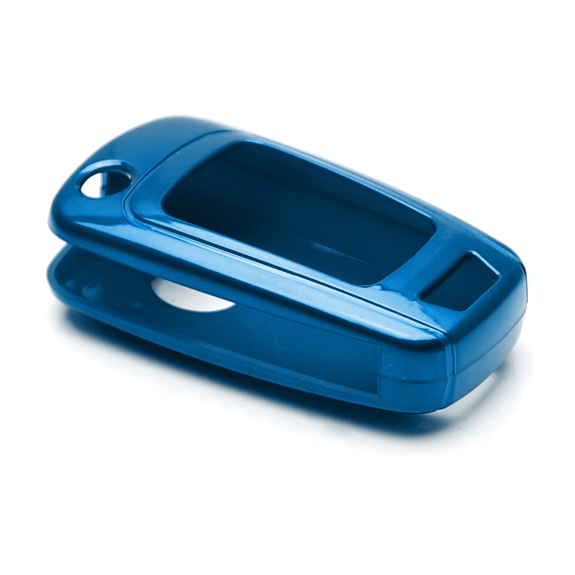 Glossy Blue Smart Key Fob Shell Cover Replacement for Chevrolet GMC - Exact Fit for 3 4 5 Buttons - Durable Protection & Stylish Upgrade for Car Keys