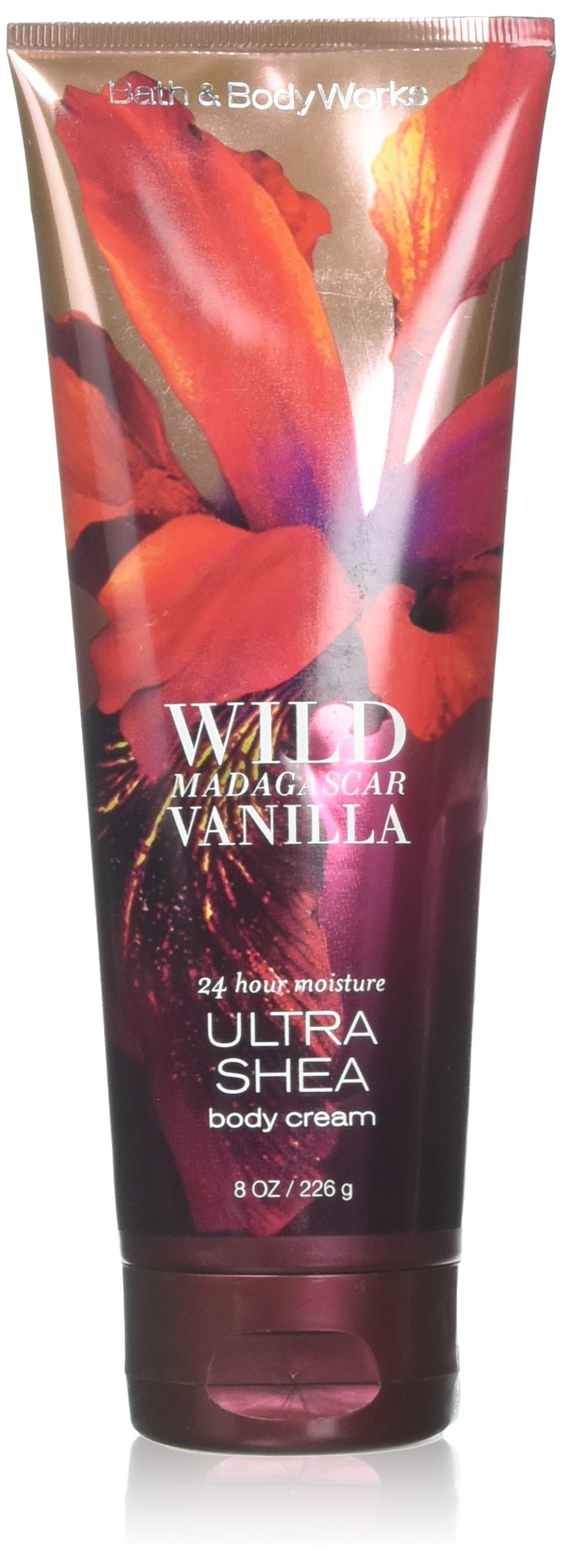 Bath & Body Works Ultra Shea Body Cream - Wild Madagascar Vanilla Scent, 8 oz | Deeply Moisturizing Shea Butter Lotion for Dry Skin | Perfect for Daily Hydration & Spa Nights