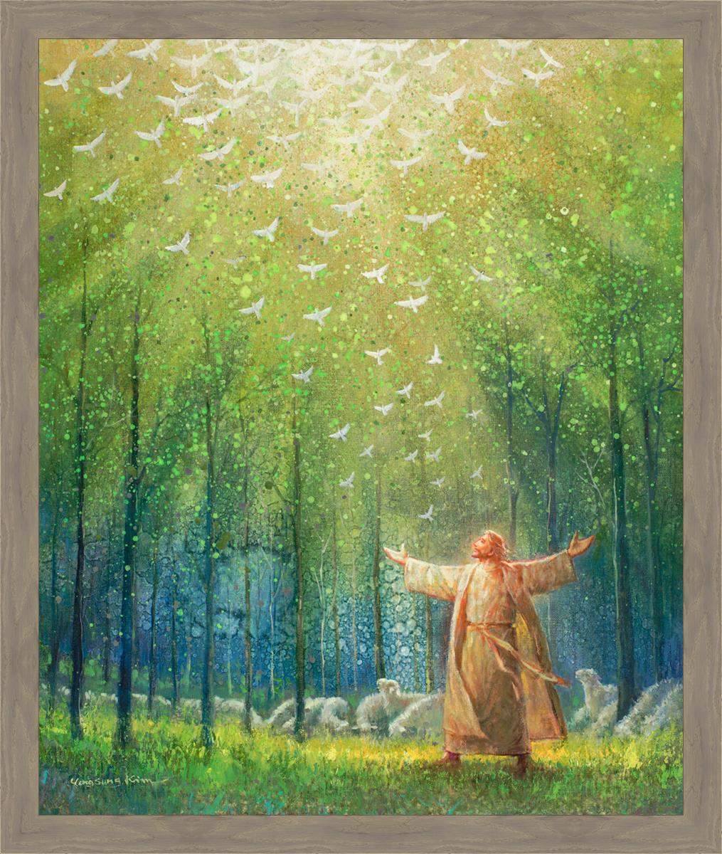 Modern LED Wall Art - Large Light Up Canvas Painting for Living Room, Bedroom & Office Decor