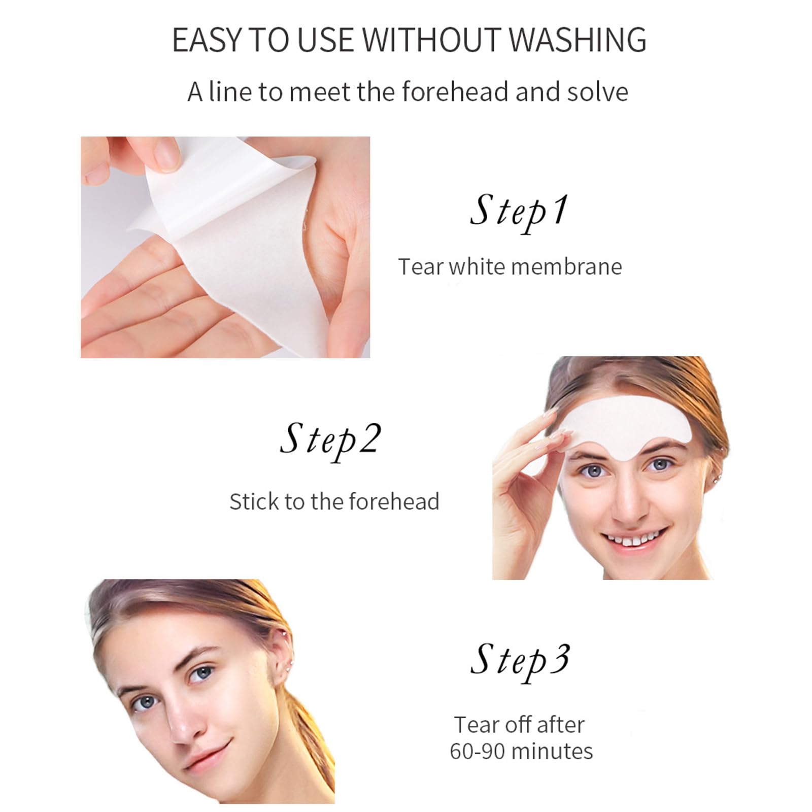 **Forehead Wrinkle Patches with Aloe & Collagen – Overnight Anti-Aging Treatment for Fine Lines & Wrinkles (10 Pcs) – Perfect for Nighttime Skincare & Smoothing Forehead Wrinkles**
