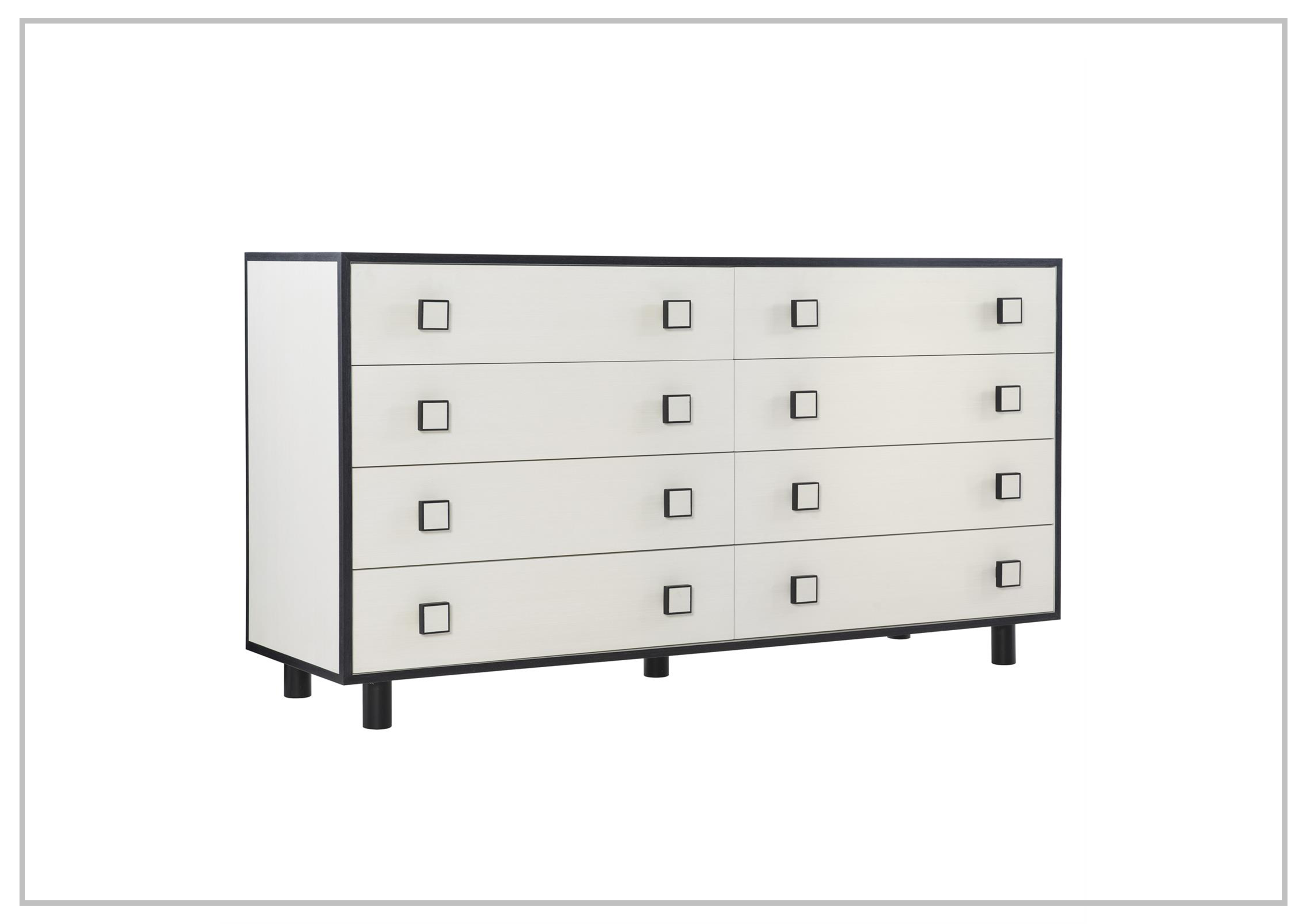 Bernhardt Silhouette 8-Drawer Wooden Dresser - Solid Wood Chest of Drawers for Bedroom, Living Room & Office Storage | Stylish Home Furniture for Organizing Clothes, Linens & Essentials