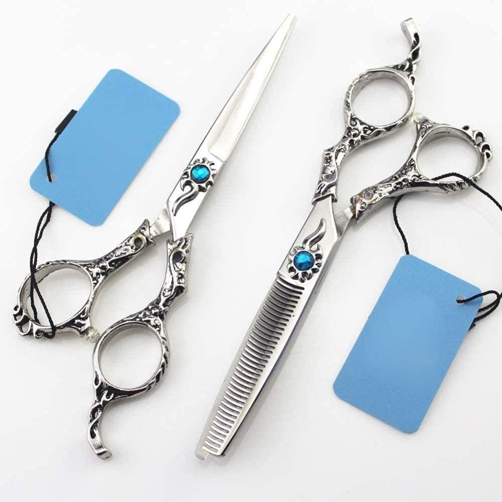 Professional Hair Cutting Scissors - 6 Inch Barber Shears Set for Styling, Thinning & Trimming | High-Quality Hairdressing Tools for Salon & Home Use | Perfect for DIY Haircuts, Styling & Grooming