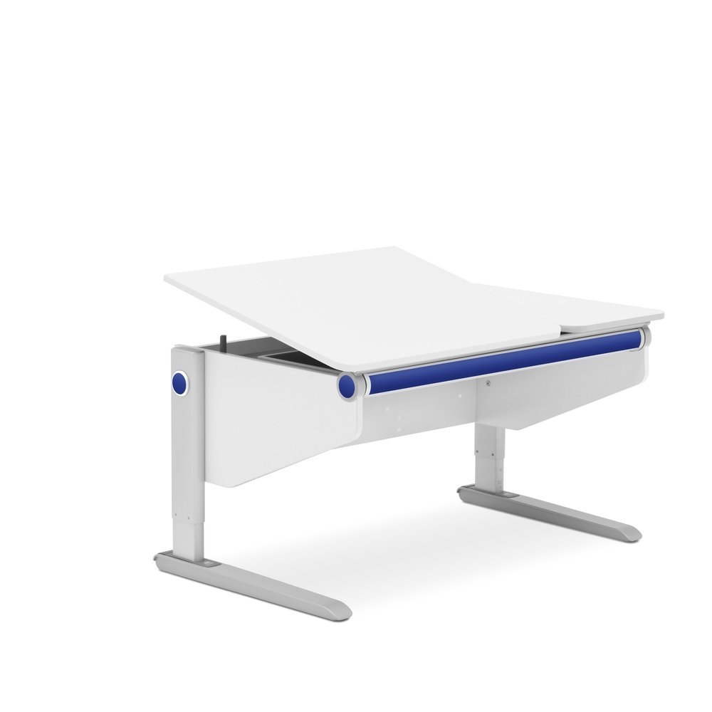 MOLL Winner Split Desk - Adjustable Kids Study Desk with Storage Shelf - Perfect for Home Office, Online Learning & Small Spaces