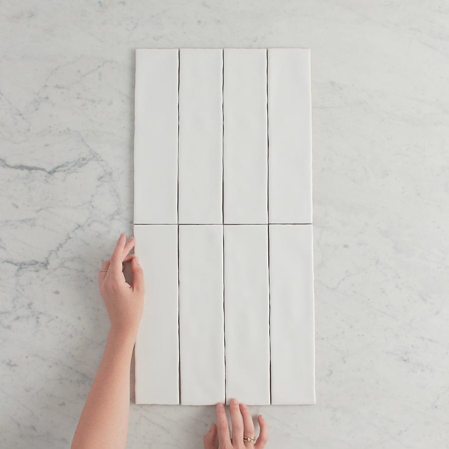 Premium Newport Matte Subway White Ceramic Tile - Classic 3x6 Inch Kitchen Backsplash & Bathroom Wall Tile for Modern Home Renovation