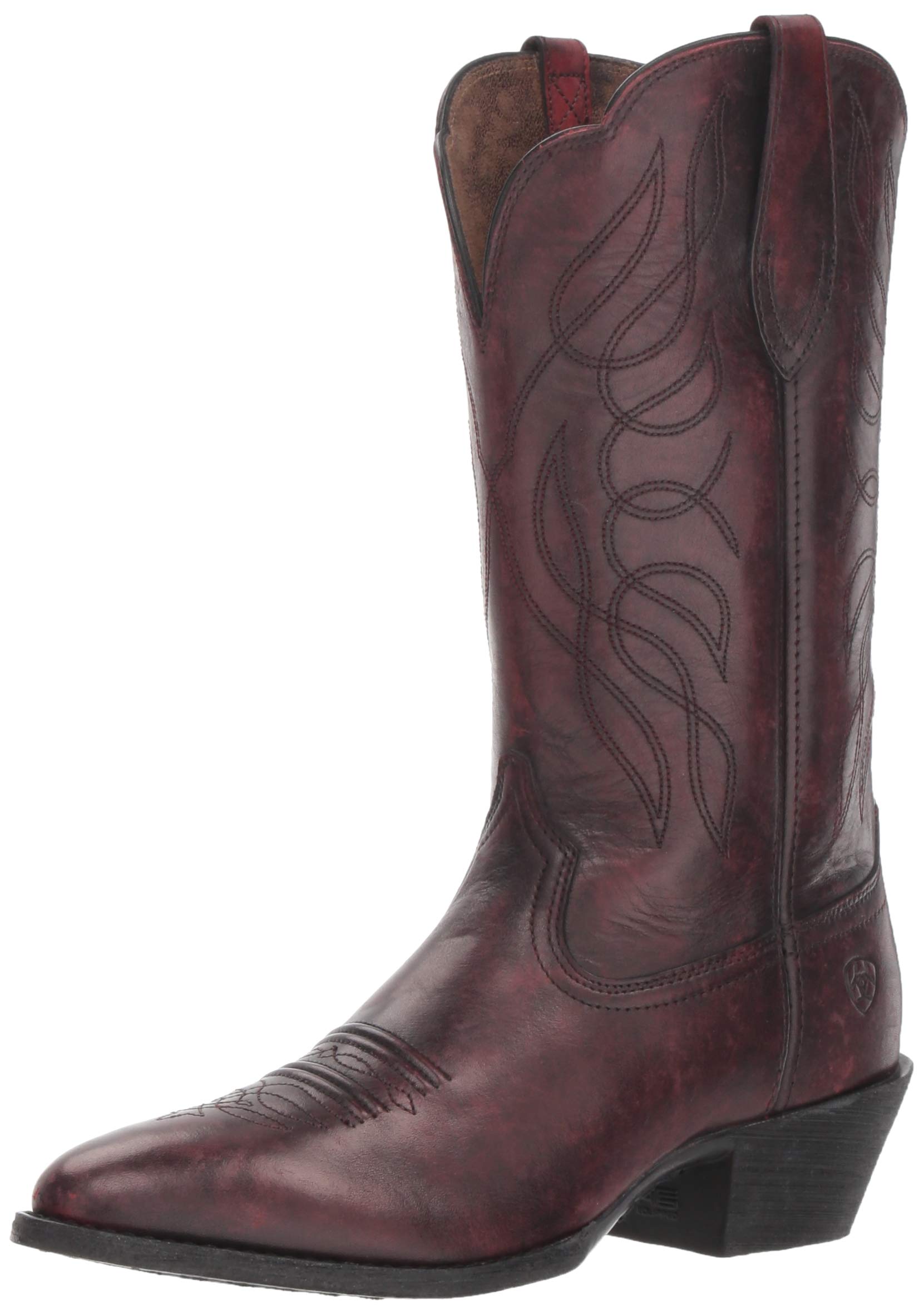 ARIAT Men's Heritage Western R Toe Boot - Durable Cowboy Boots for Work & Riding | Comfortable Square Toe Western Boots for Ranch, Rodeo & Outdoor Activities