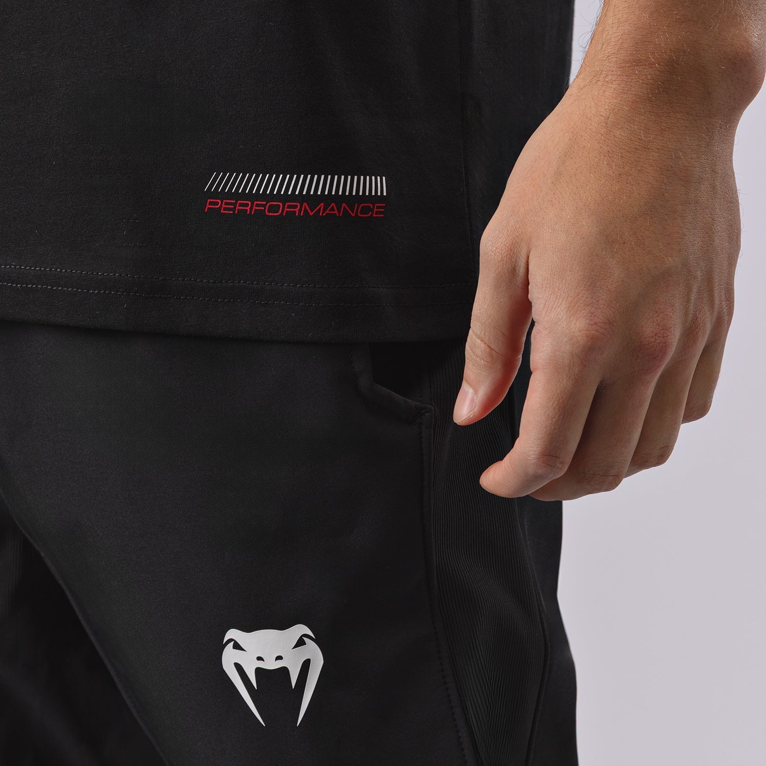 Venum Tactical XT Performance T-Shirt for MMA & Training - Breathable & Durable Black/Fire Red Design - Ideal for Combat Sports, Gym Workouts & Streetwear Fashion