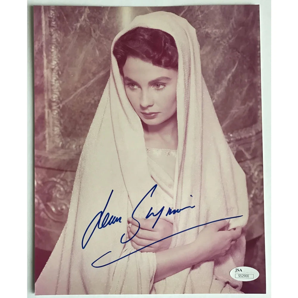 Jean Simmons Autographed 8x10 Photo with JSA COA - Signed Memorabilia from Guys & Dolls & Hamlet - Perfect for Movie Collectors & Theater Fans