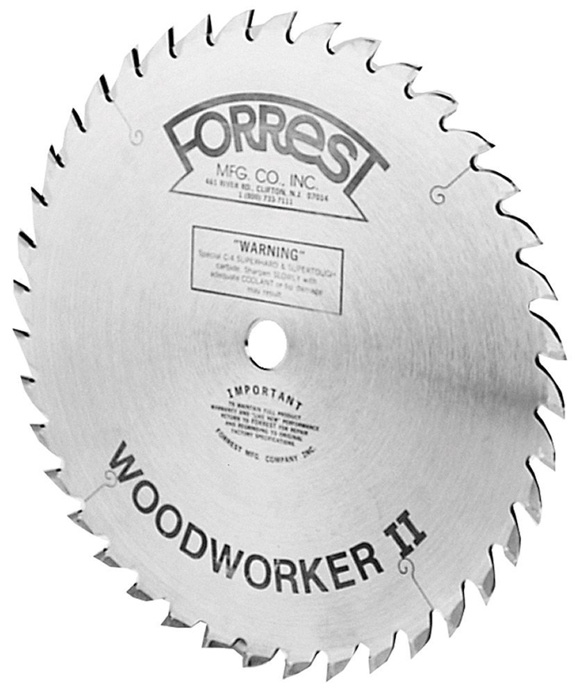 Forrest WW06407100 Woodworker II 6-Inch 40-Tooth 5/8-Inch Arbor 3/32-Inch Kerf Circular Saw Blade - Perfect for Woodworking, DIY Projects, and Precision Cutting of Hardwoods & Softwoods