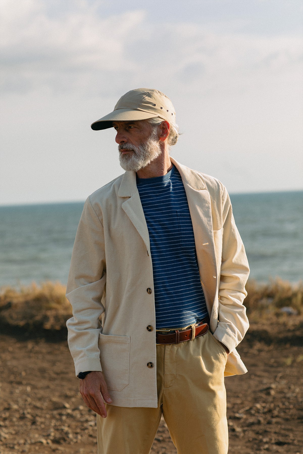 Premium Men's Khaki Poplin Swordfish Shirt - Comfortable & Stylish Casual Wear for Office, Travel & Outdoor Activities