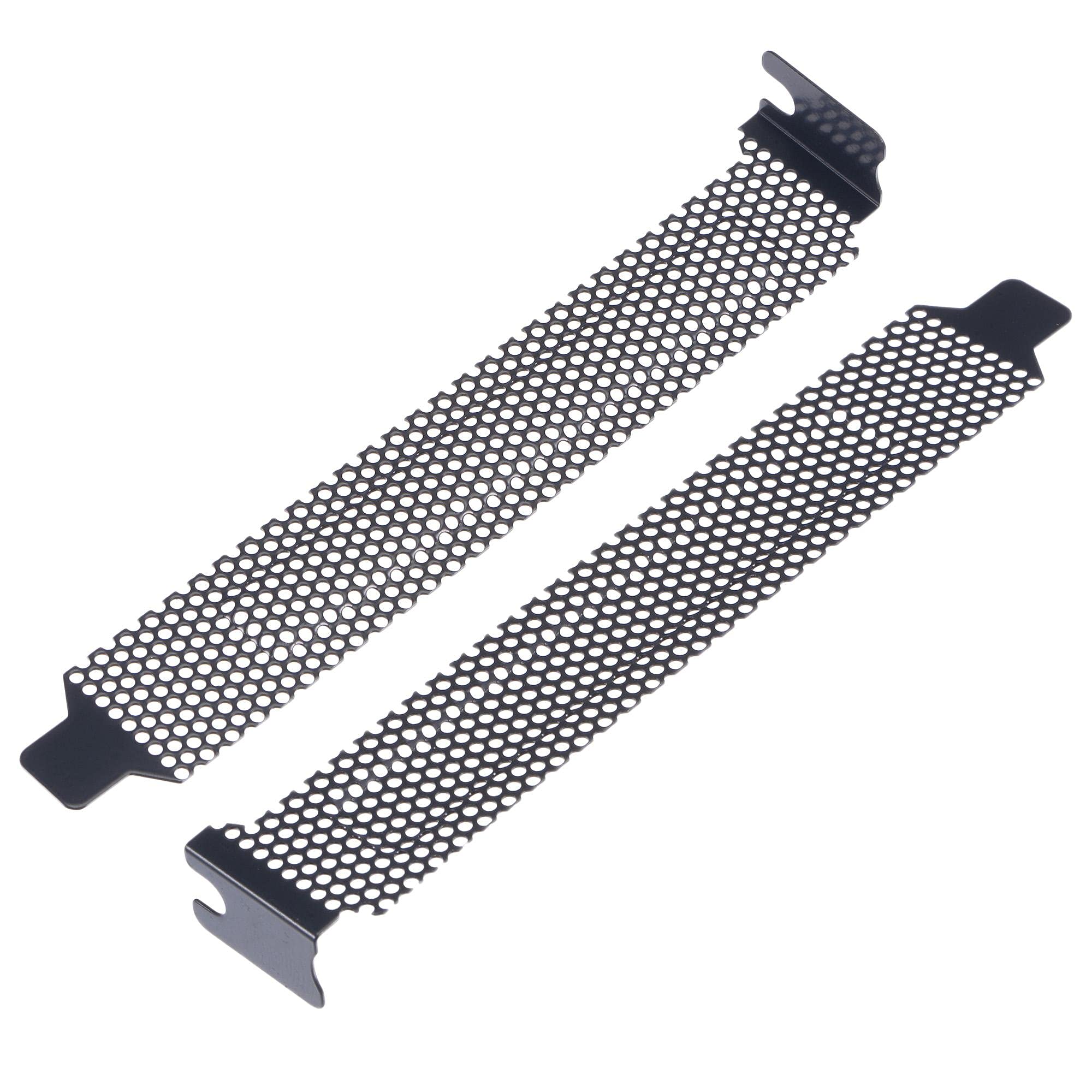 uxcell 15pcs Black PCI Slot Covers with Screws - Dustproof PC Case Ventilation Covers for Better Airflow & Cooling | Perfect for Gaming PCs, Workstations & Server Racks
