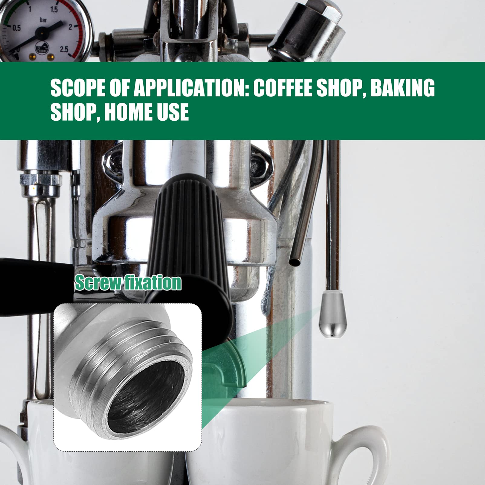 Hemoton Stainless Steel Steam Nozzle for Coffee Maker - Perfect for Espresso Machines, Milk Frothing & Latte Art | Barista Accessory for Home & Cafe Use