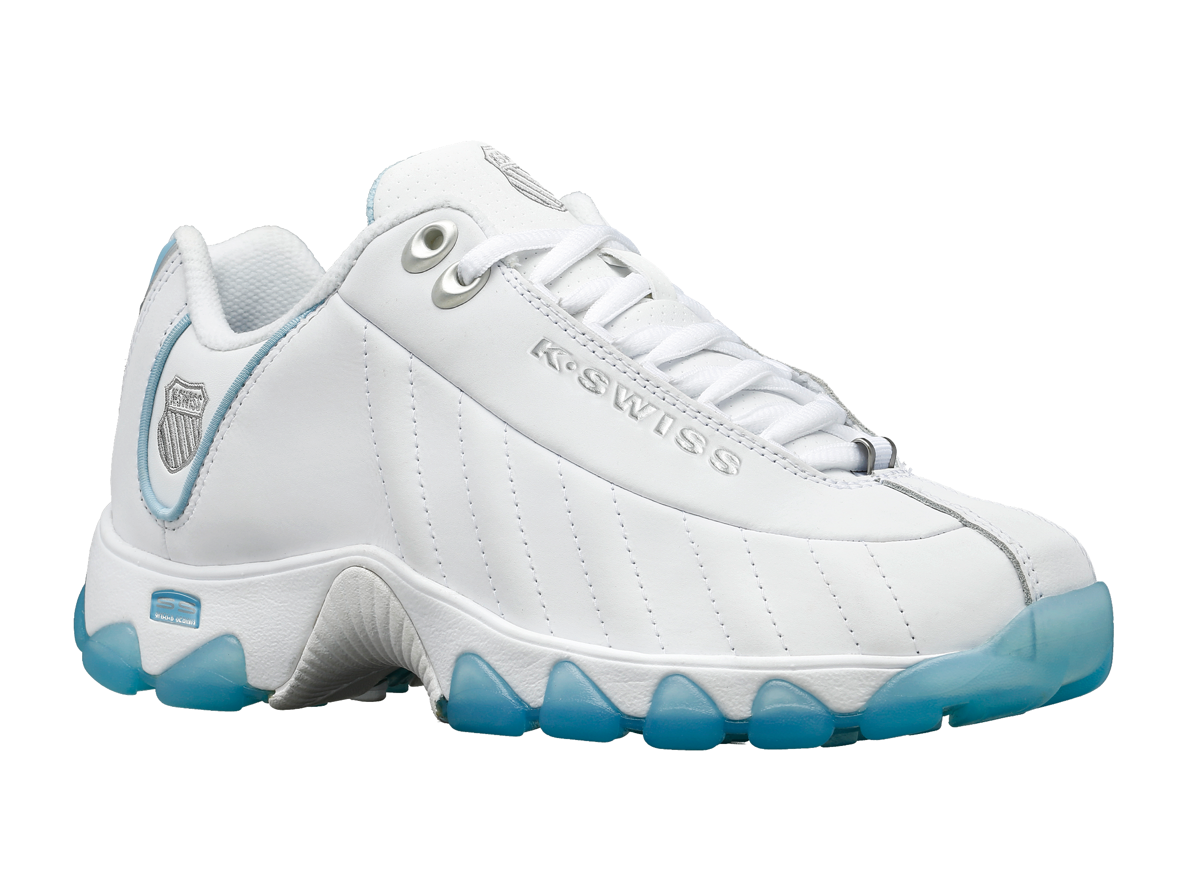 ST329 CMF Sneakers - White/Sky Blue/Silver/Ice Colorway - Stylish & Comfortable for Running, Walking & Casual Wear