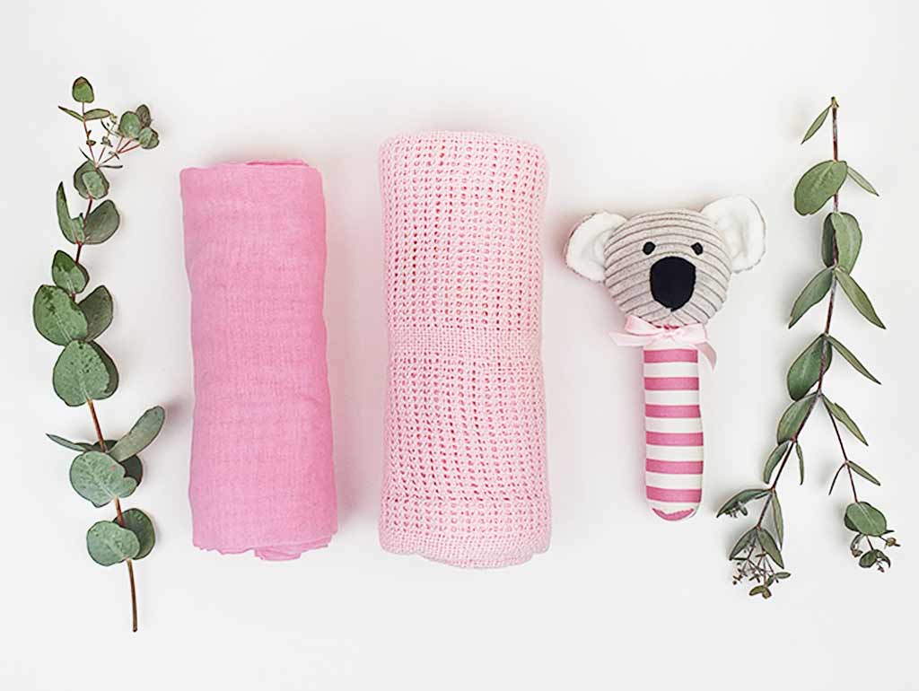 Essential Baby Girl Gift Basket - Newborn Baby Shower Gifts Set for Girls | Perfect for Birthdays, Christenings & Welcome Home Presents