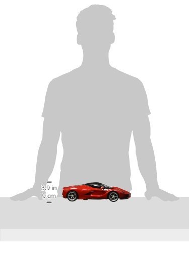 Jamara 404130 1:14 Scale Red Ferrari LaFerrari Deluxe RC Car - 40 MHz Remote Control, Collectible Model Vehicle for Kids & Adults - Perfect for Racing, Display & Gift Giving