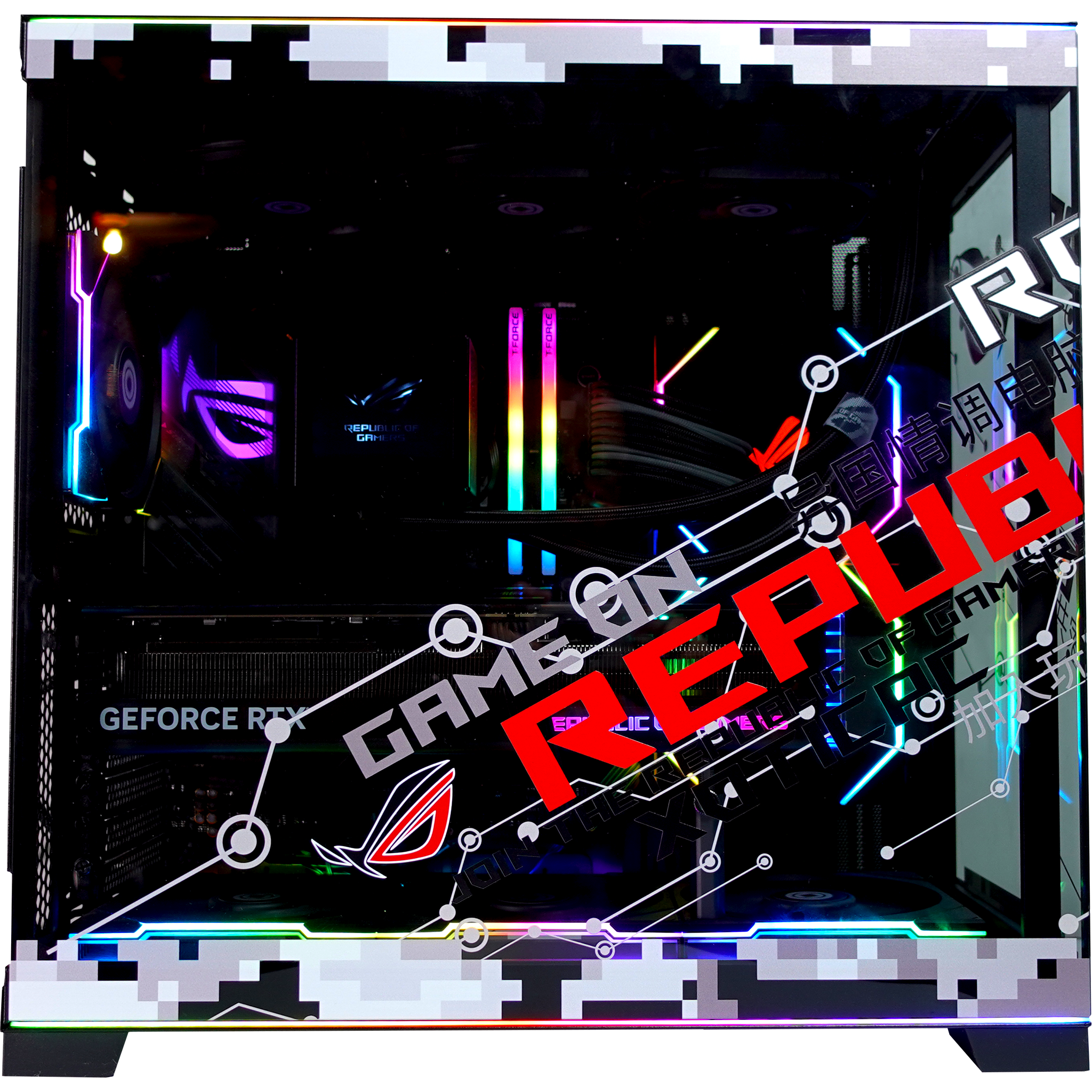 EVO ROG O11D Ultimate PC Case - High Performance Gaming Computer Case for Custom Builds | Perfect for Gaming Rigs, Workstations & Streaming Setups