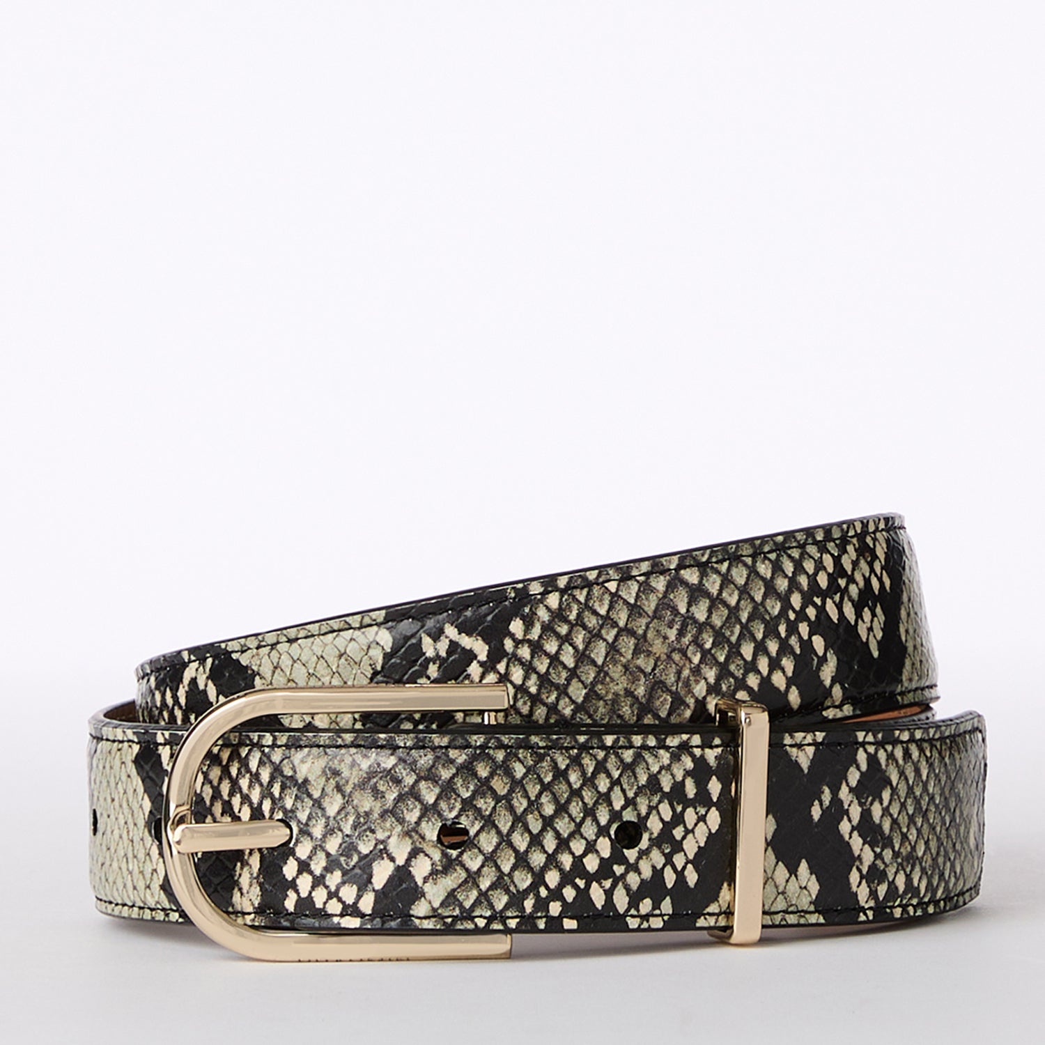 Genuine Leather Belt with Gold Buckle - Medium Width for Men & Women | Perfect for Office, Casual Wear & Formal Occasions