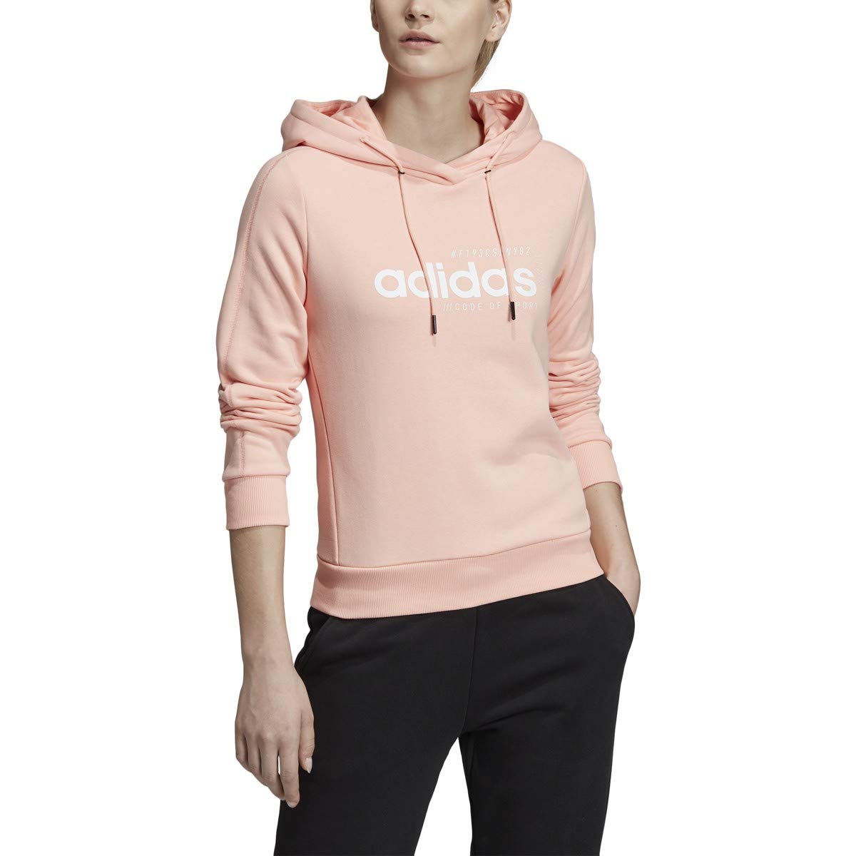 Adidas Women's Brilliant Basics Hoodie Sweatshirt - Soft Fleece Pullover with Kangaroo Pocket | Perfect for Gym, Running, Yoga & Casual Wear
