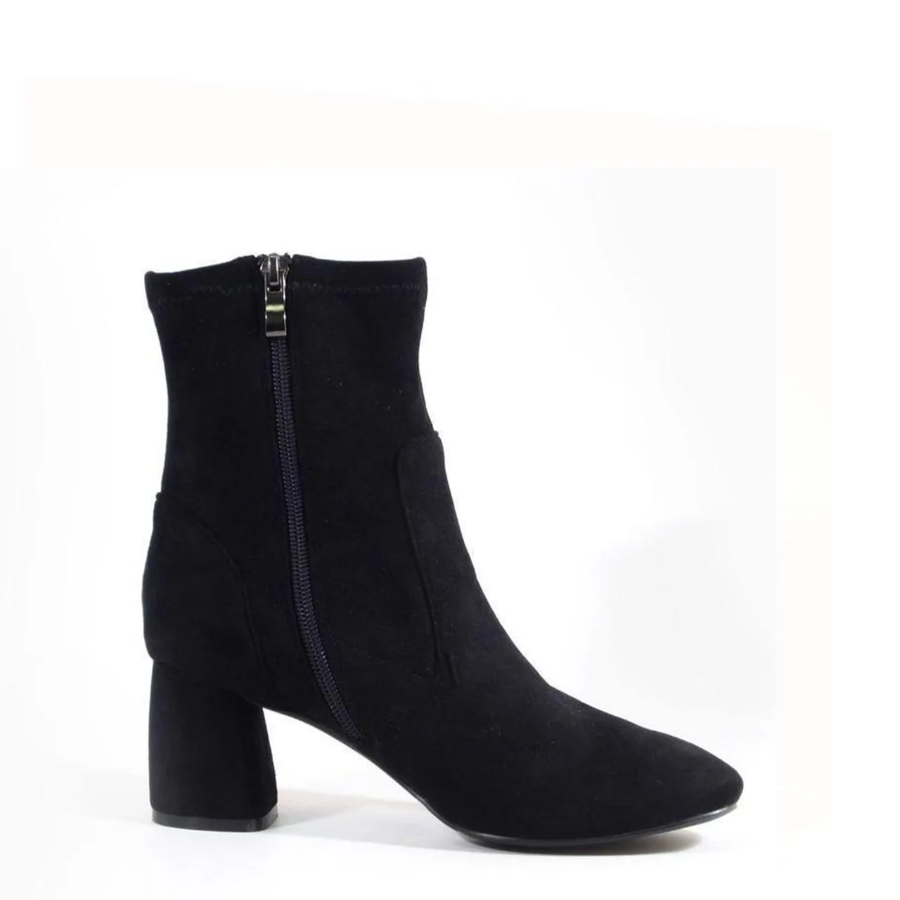 Ballyn Stretch Sock Booties for Women - Comfortable Slip-On Ankle Boots with Soft Fabric & Elastic Cuff - Perfect for Casual Outfits, Work, and Everyday Wear