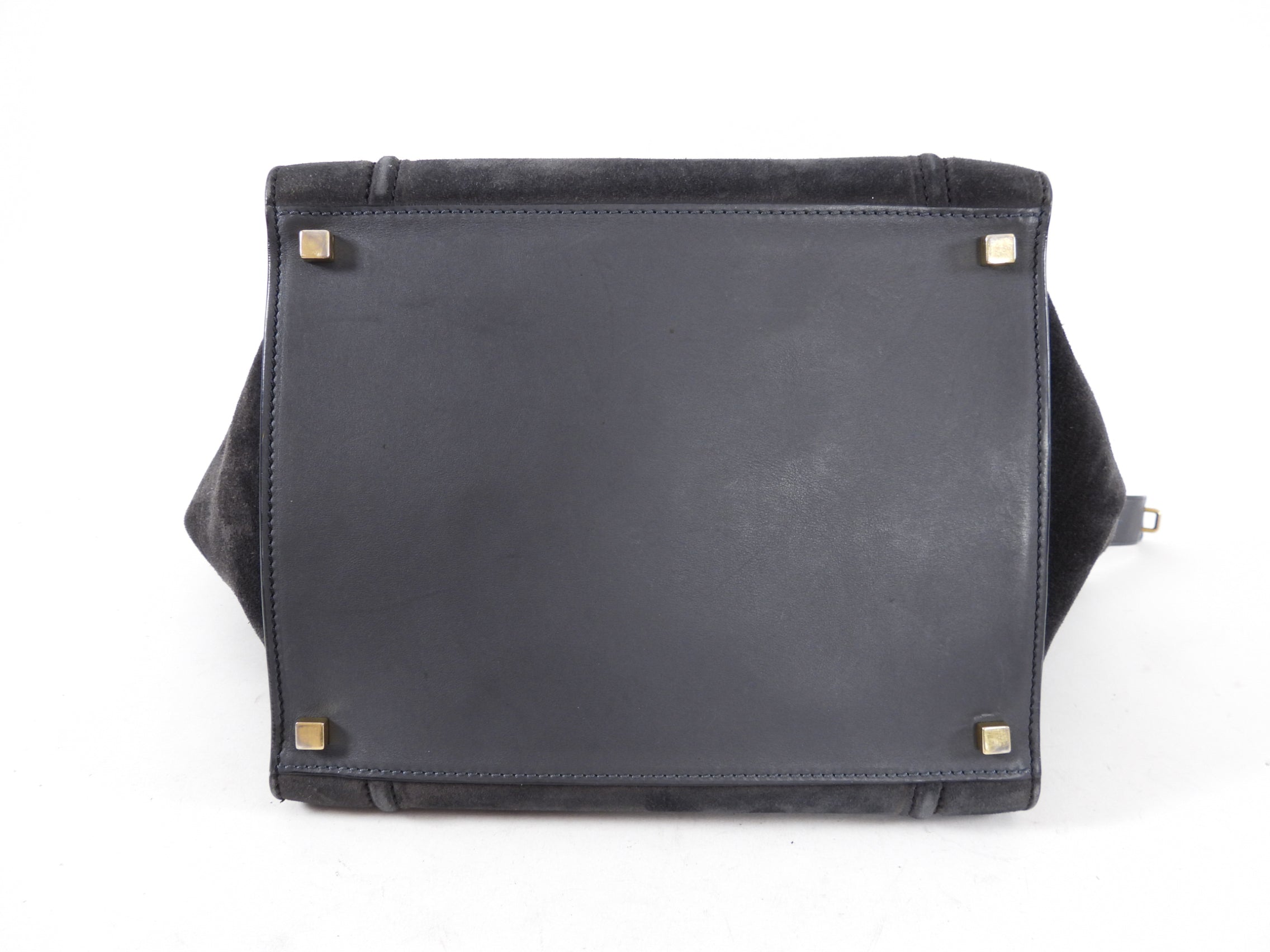 Celine Charcoal Grey Phantom Luggage Tote Bag - Luxury Leather Handbag for Women, Designer Work Tote & Travel Bag - Perfect for Office, Business Meetings & Weekend Getaways