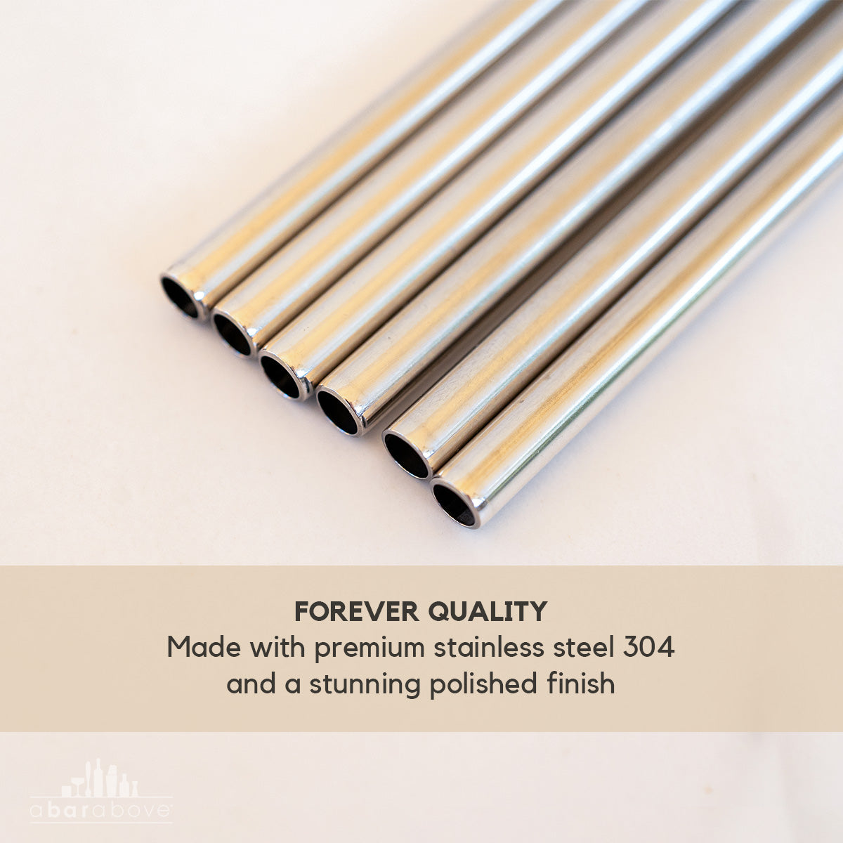 Premium Stainless Steel Reusable Metal Cocktail Straws - Eco-Friendly Drinking Straws for Smoothies, Iced Coffee & Cocktails - Perfect for Home Bars, Parties & Travel