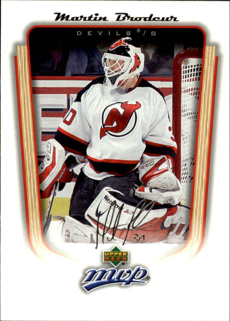 2005-06 Upper Deck MVP Hockey Card #442 Martin Brodeur - NHL Collectible Trading Card for Hockey Fans & Sports Memorabilia Collectors - Perfect for Display, Trading, and Investment