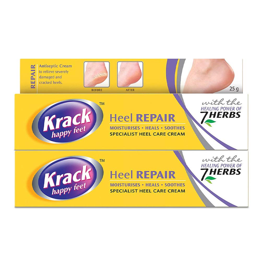 Heel Crack Repair Cream - Ayurvedic Foot Care for Dry & Cracked Heels - 25g (Pack of 2) - Best for Winter Foot Care & Diabetic Foot Moisturizing