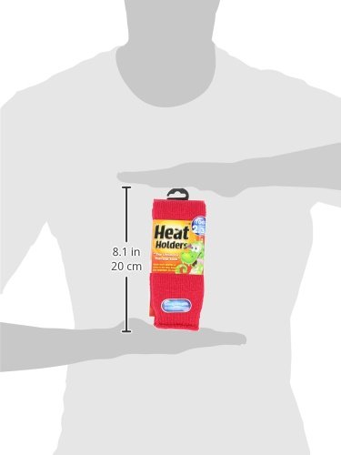 Heat Holders Kids' Thermal Socks - Red, Size 10-2.5 | Warm Winter Socks for Boys & Girls - Perfect for Snow Play, School & Outdoor Activities