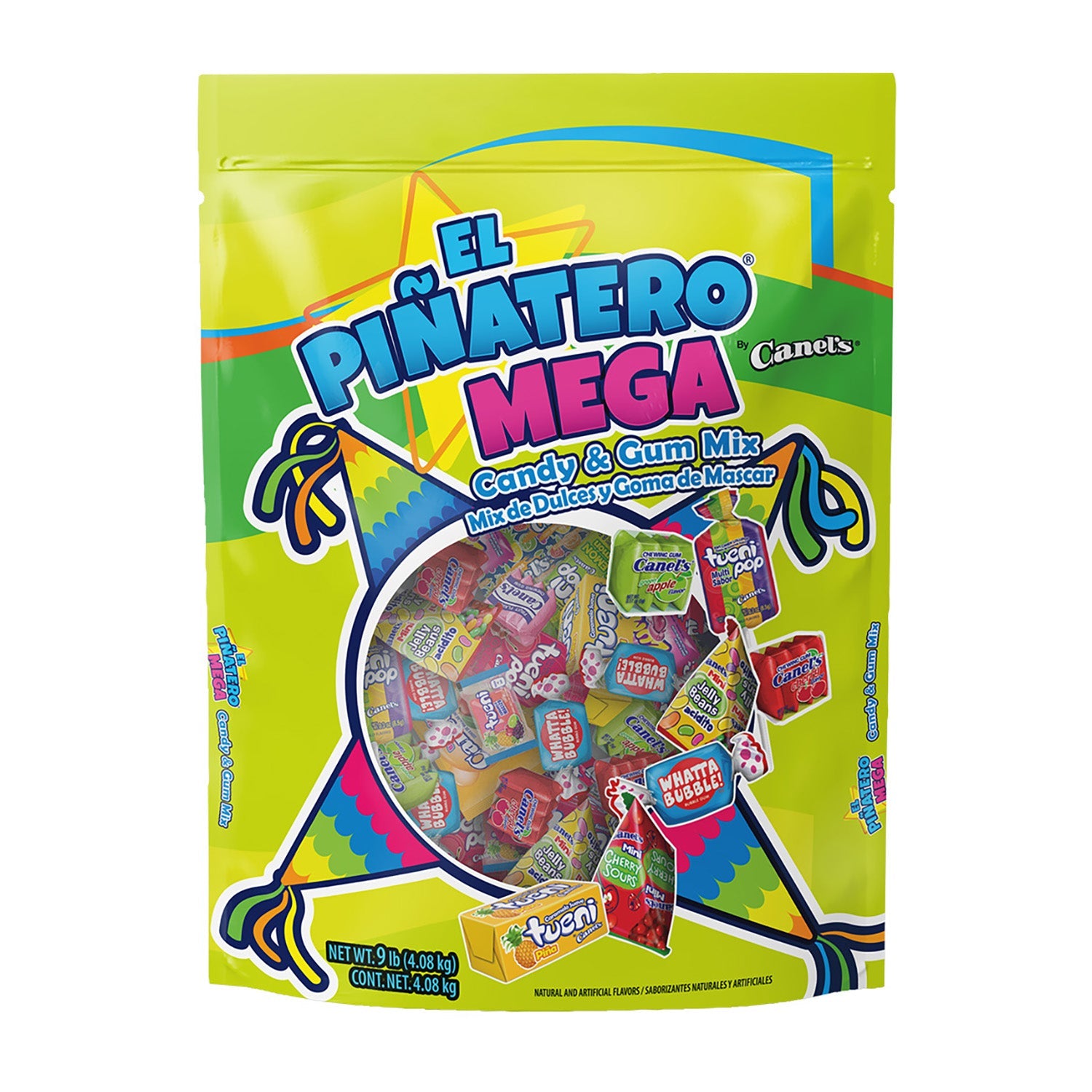 Premium Piñata Filler Candy - Canels Pinatero Mega 9lb Bulk Bag for Birthday Parties, Halloween, and Celebrations