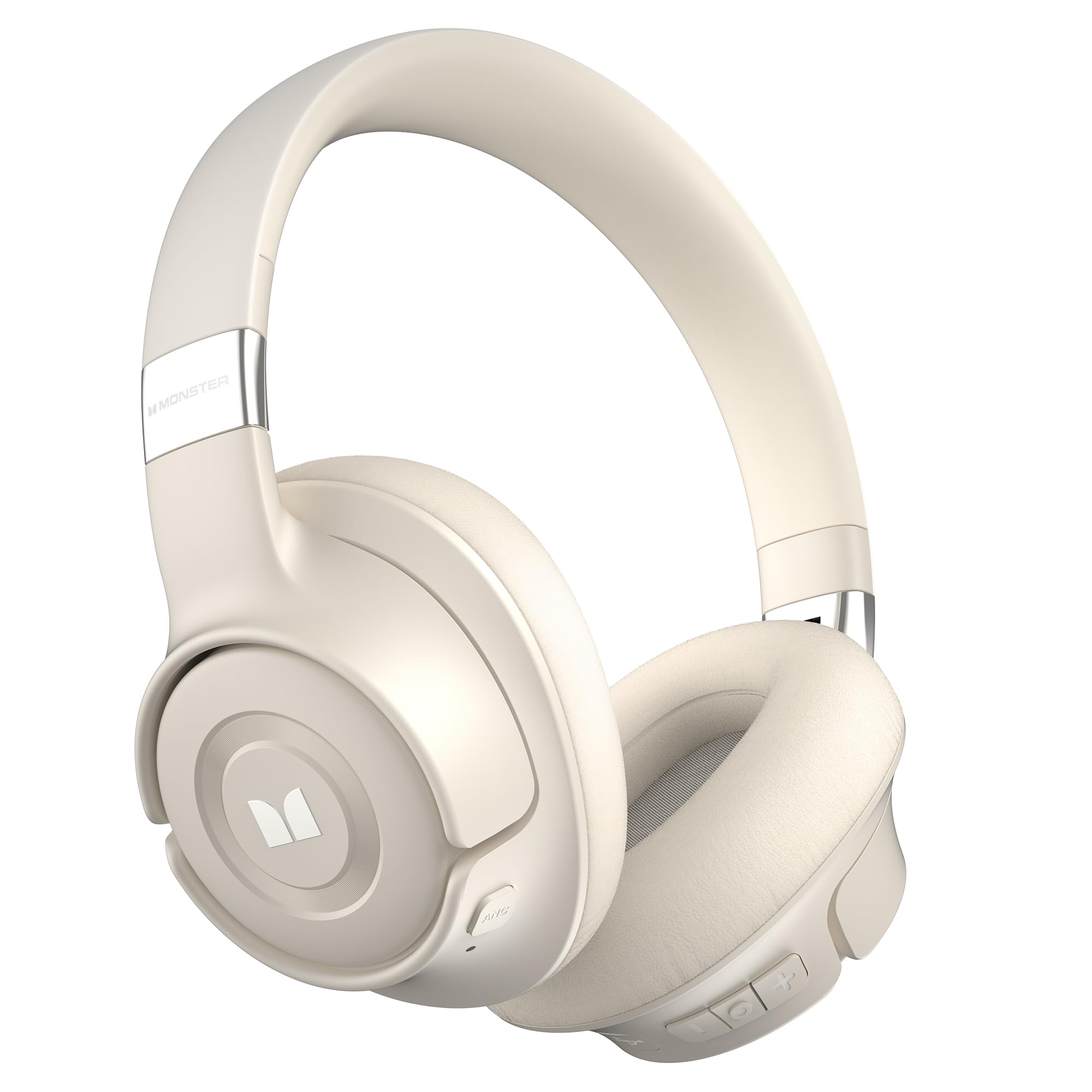 Monster Persona SE ANC Active Noise Cancelling Wireless Bluetooth Over-Ear Headphones - 60H Playtime, HiFi Stereo, Deep Bass, Built-in Mic, Memory Foam Ear Cups - Perfect for Home Office, Travel & Commuting