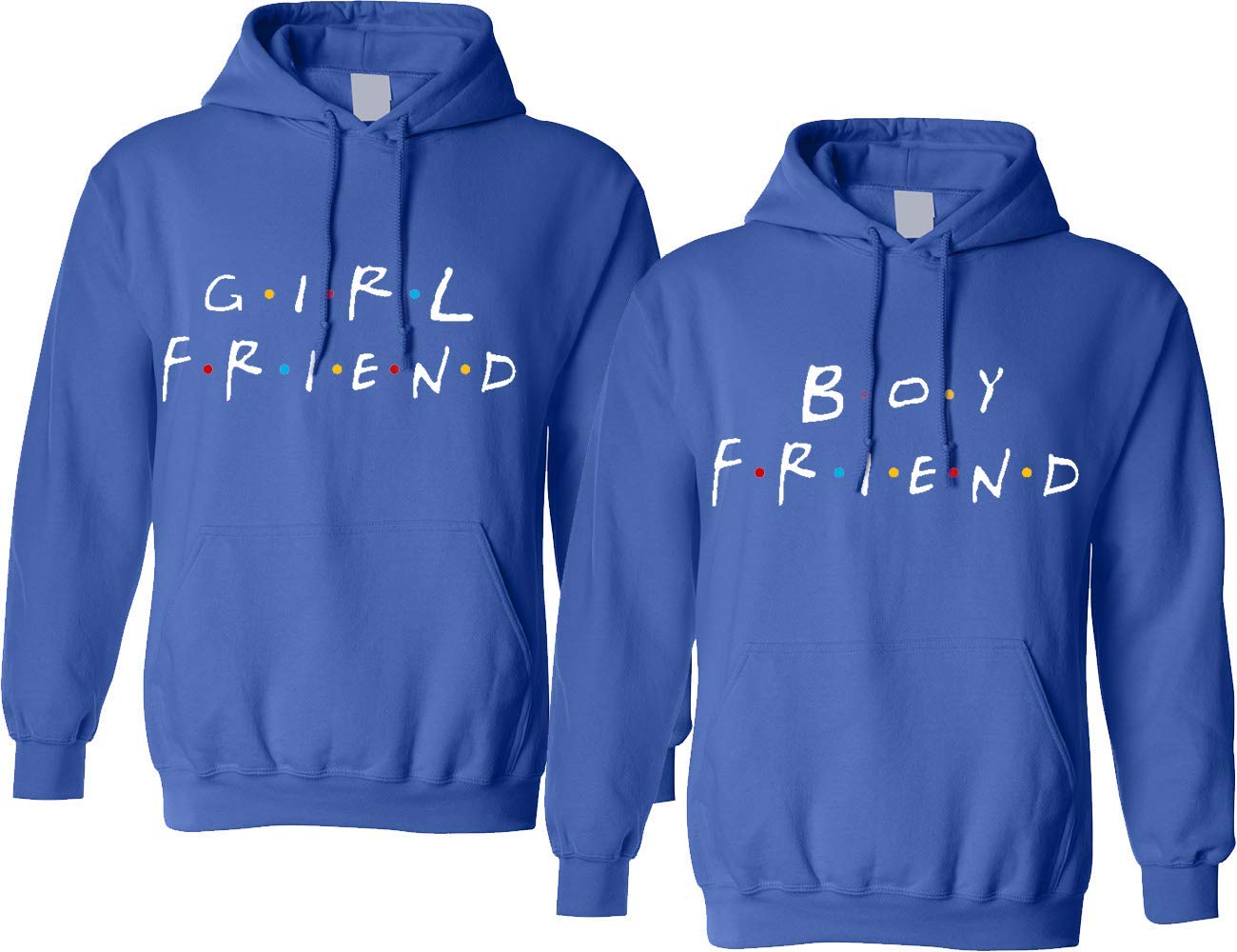 ALLNTRENDS Matching Couple Hoodies for Girlfriend & Boyfriend - Cute Love Gifts, Couples Outfits for Valentine's Day, Anniversary & Romantic Dates
