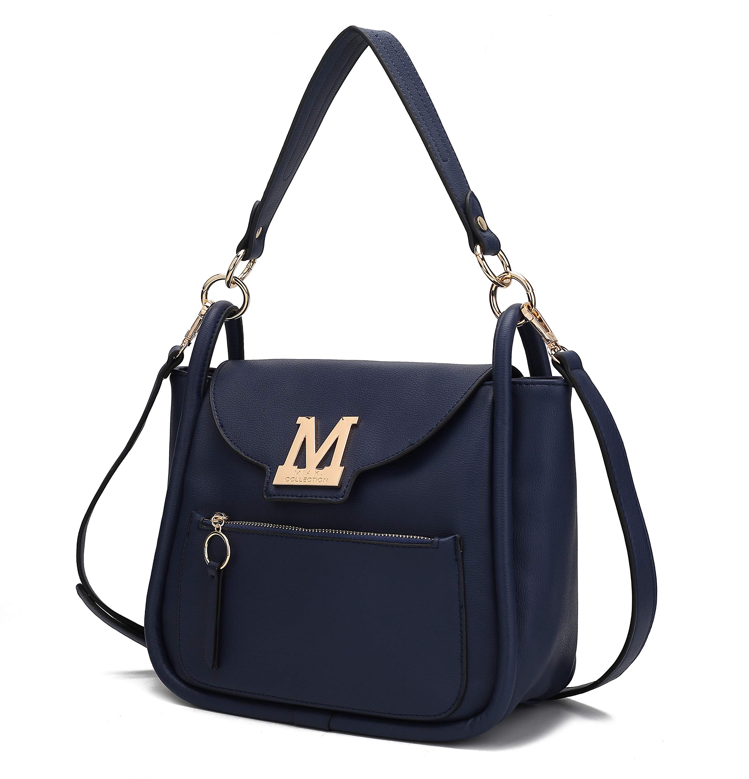 MKF Women's Crossbody Bag - Stylish PU Leather Shoulder Purse with Multiple Pockets, Fashionable Messenger Handbag for Daily Use, Work, Travel & Shopping