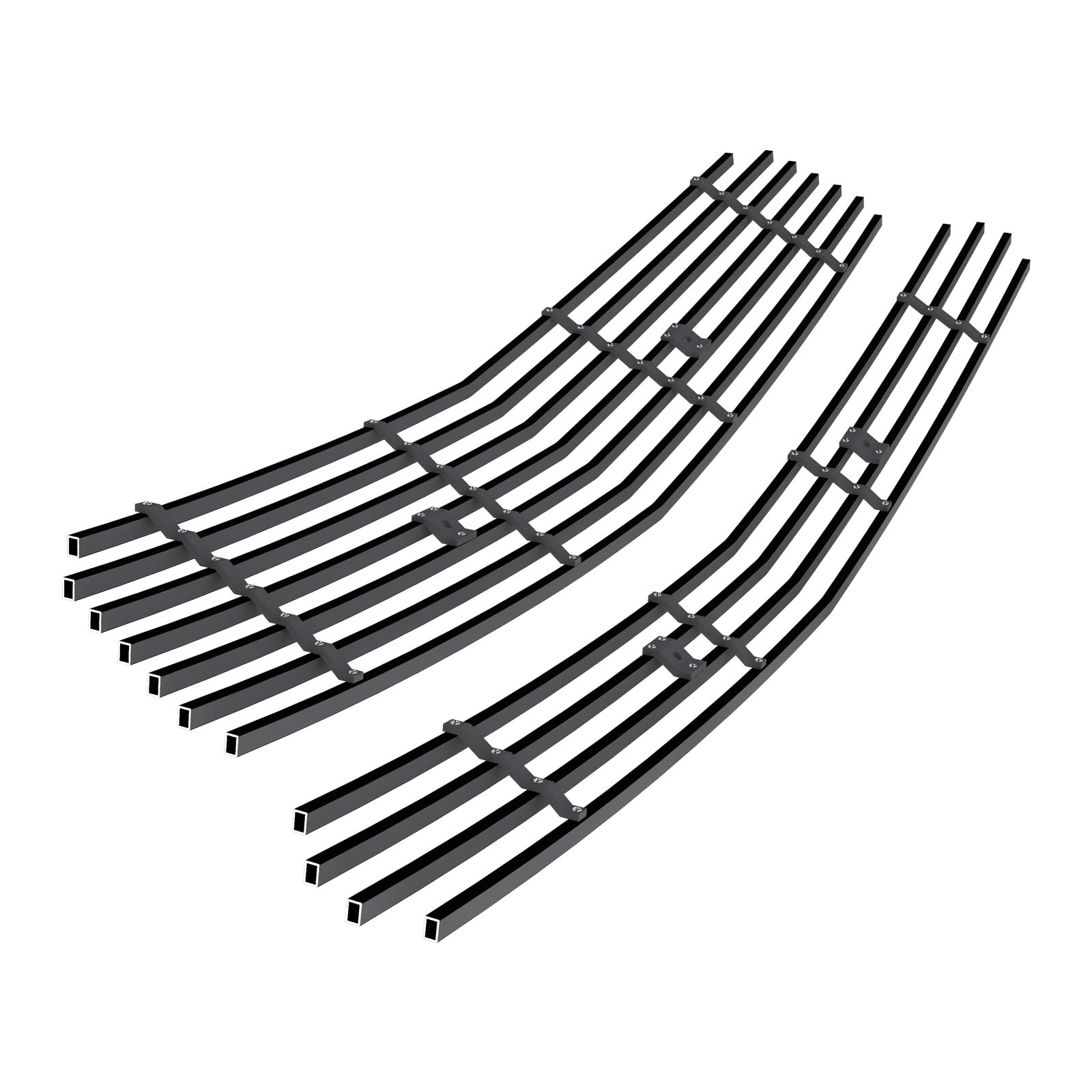 APS Black Billet Front Grill Grille Insert Compatible with Chevy Malibu 2008-2012 - Main Upper Replacement Part C66780H - Upgrade Your Car's Style & Protection