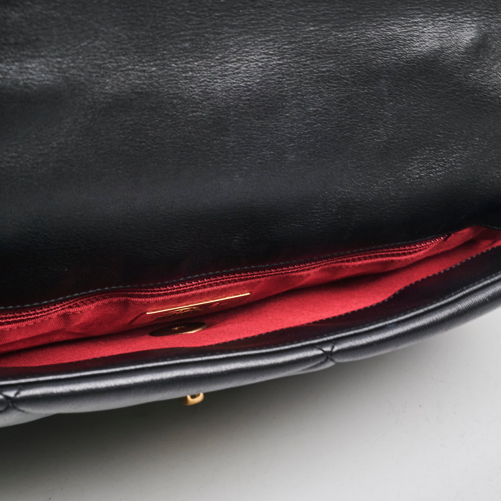 Chanel 19 Medium Flap Bag - Genuine Black Goatskin Leather Luxury Handbag for Women | Perfect for Evening Events, Date Nights & Special Occasions