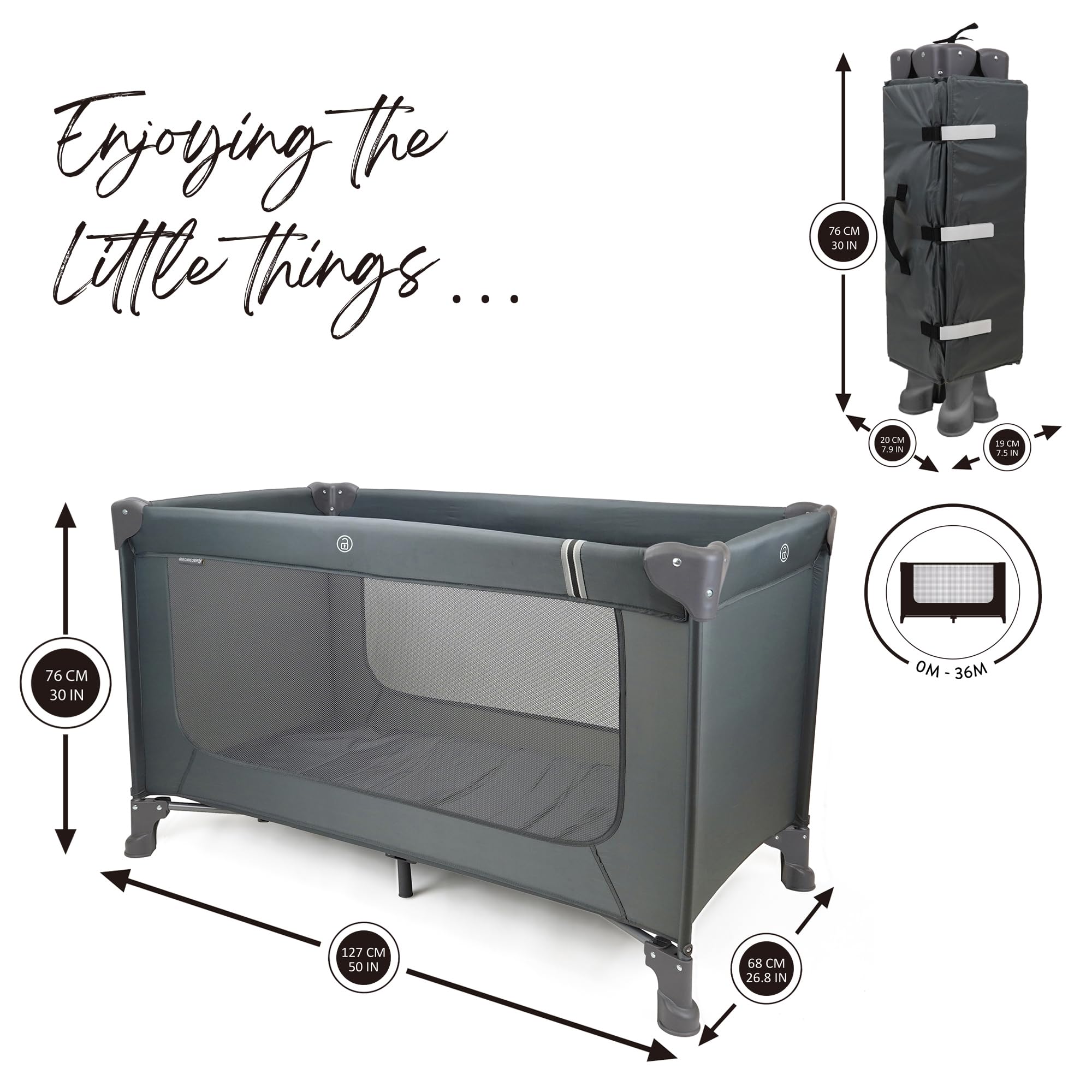 509 Travel Bed - Portable Kids Play Yard & Play Center - Easy Fold, Compact & Lightweight for Babies 6-36 Months - Perfect for Travel, Home & Outdoor Use